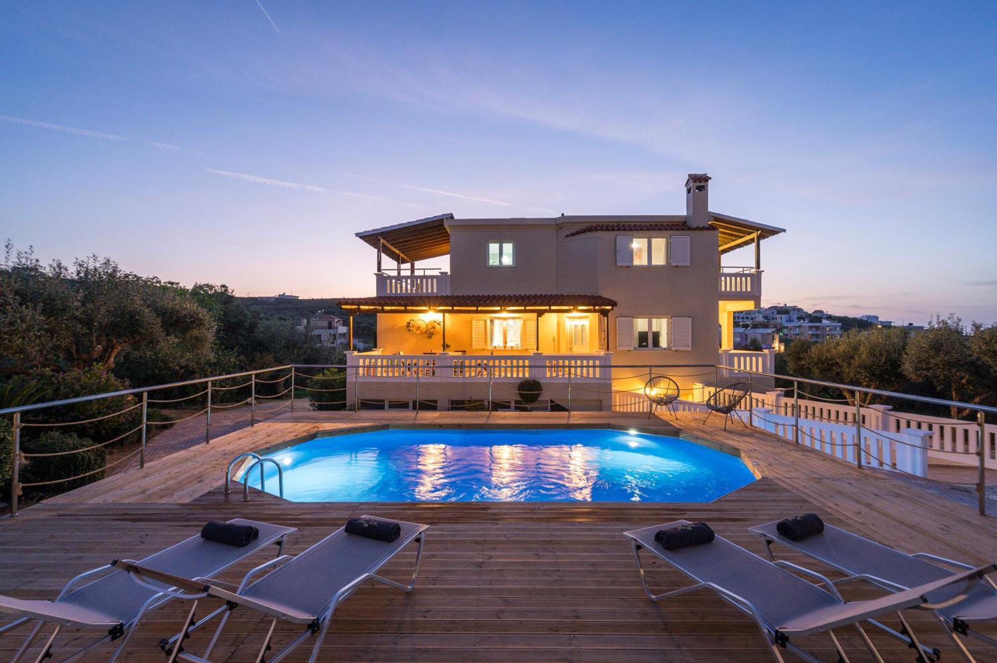 Casa De Philippe With Unique Seaview 2' From Beach Agia  Eksteriør bilde